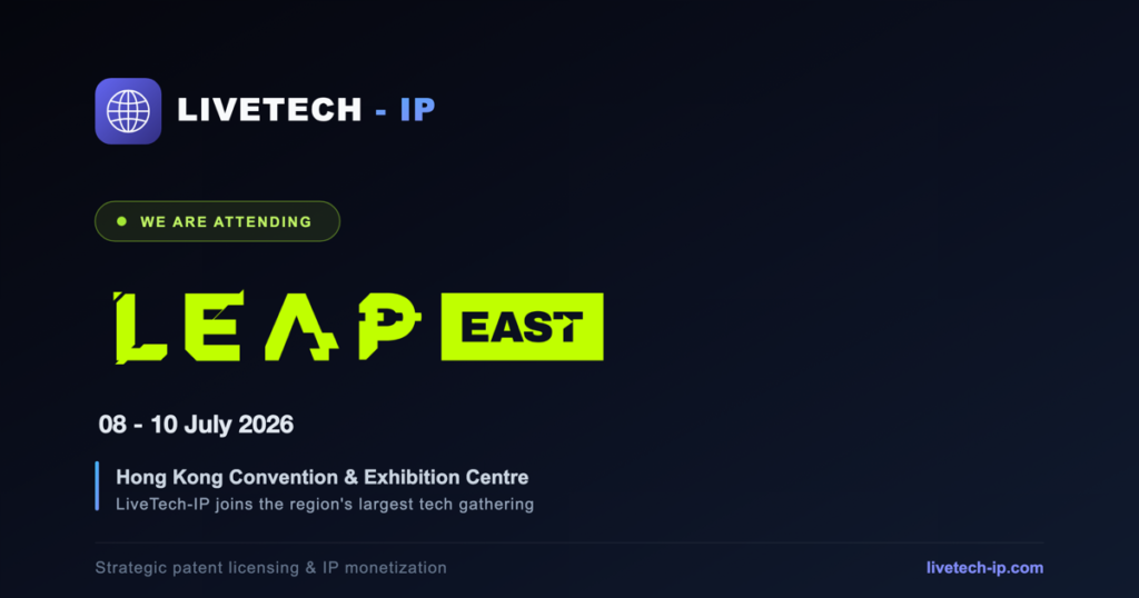 LiveTech-IP joins LEAP EAST 2026 in Hong Kong